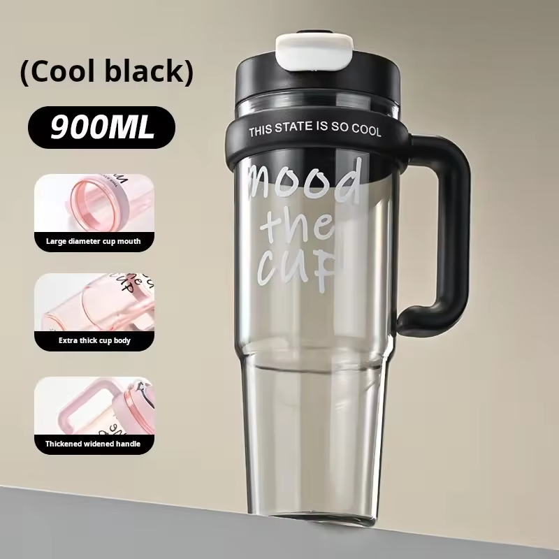 Water Bottle With Straw Leakproof Drinking Bottle