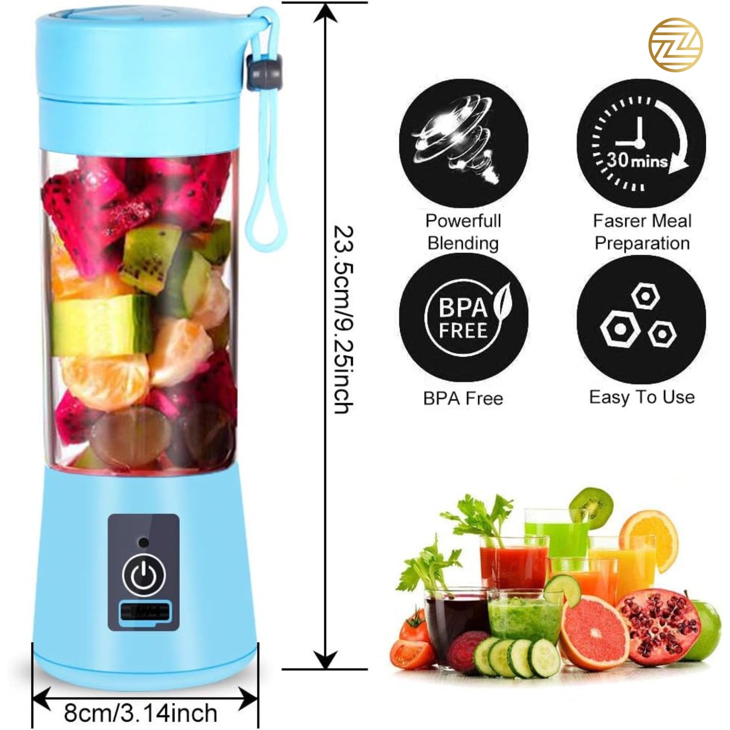 PORTABLE RECHARGEABL JUICER BLENDER